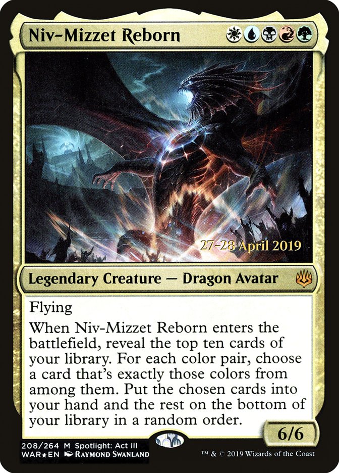 Niv-Mizzet Reborn [War of the Spark Prerelease Promos] | Golgari Games