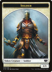 Soldier // Spirit Double-sided Token [Commander 2014 Tokens] | Golgari Games