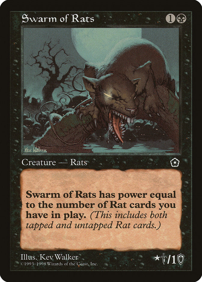 Swarm of Rats [Portal Second Age] | Golgari Games