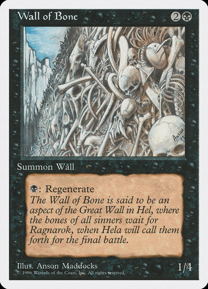 Wall of Bone [Introductory Two-Player Set] | Golgari Games