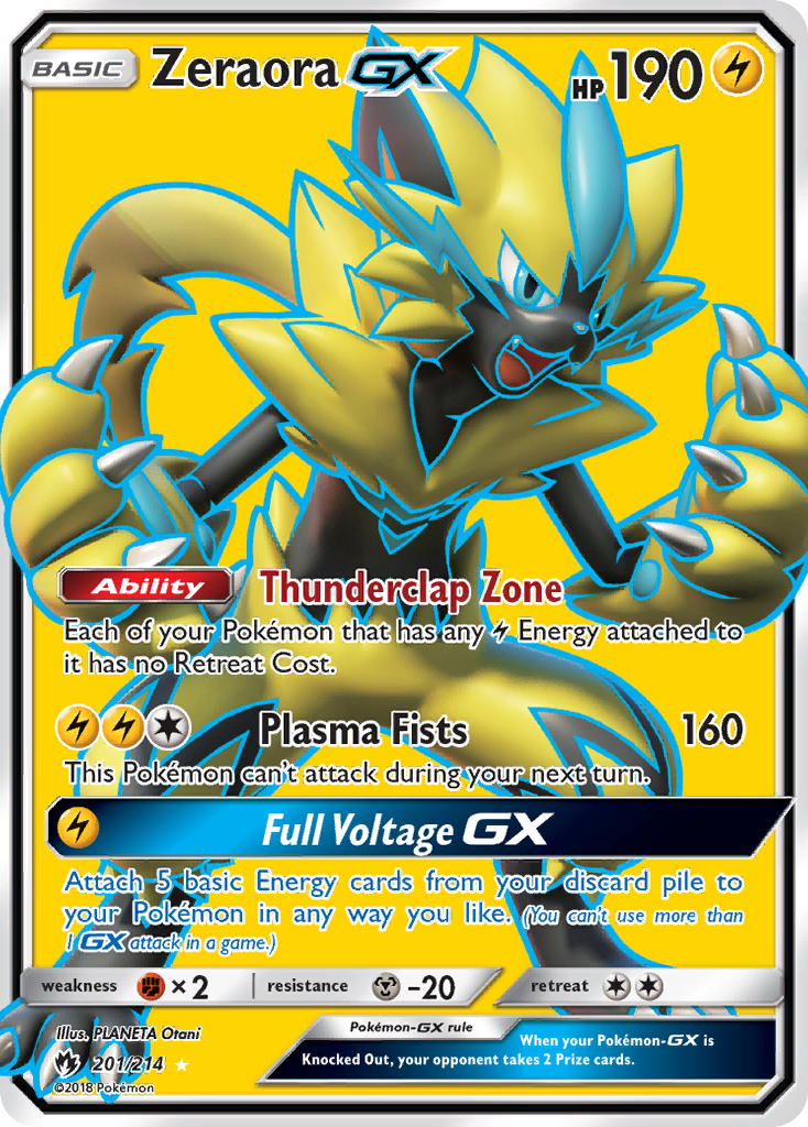 Zeraora GX (201/214) [Sun & Moon: Lost Thunder] | Golgari Games