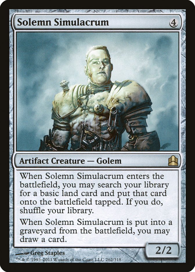 Solemn Simulacrum [Commander 2011] | Local Legends