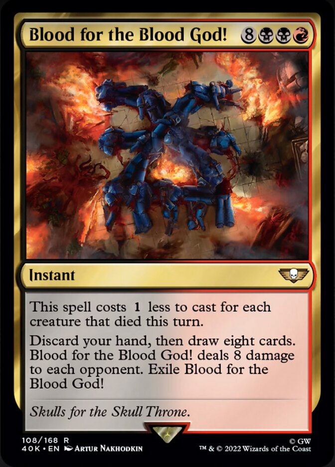 Blood for the Blood God! (Surge Foil) [Universes Beyond: Warhammer 40,000] | Local Legends