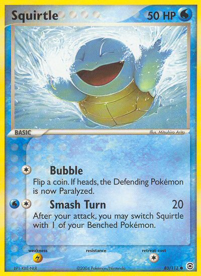 Squirtle (83/112) [EX: FireRed & LeafGreen] | Golgari Games