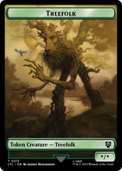 Treefolk // Food Token [The Lord of the Rings: Tales of Middle-Earth Commander Tokens] | Golgari Games