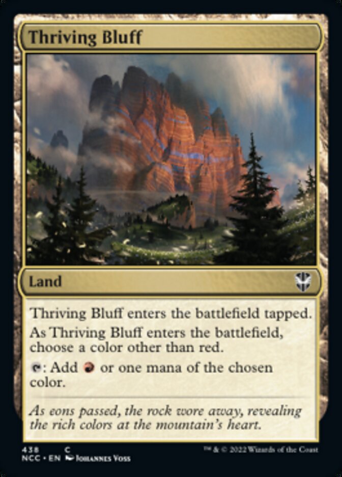 Thriving Bluff [Streets of New Capenna Commander] | Golgari Games