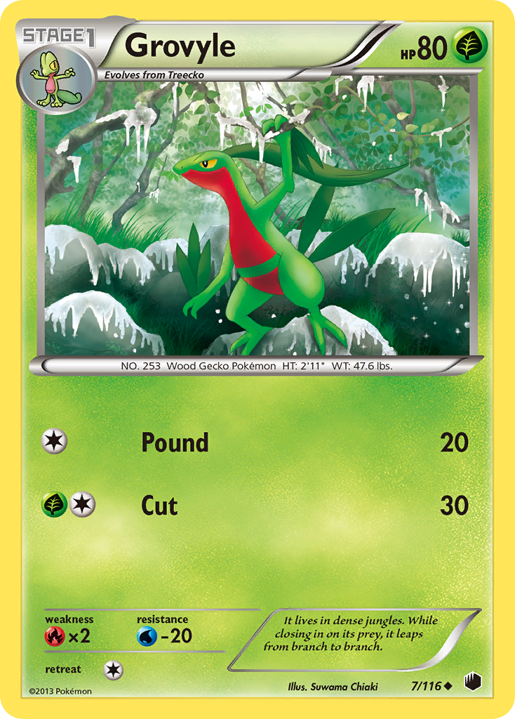 Grovyle (7/116) [Black & White: Plasma Freeze] | Golgari Games