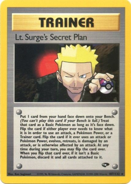 Lt. Surge's Secret Plan (107/132) [Gym Challenge Unlimited] | Golgari Games