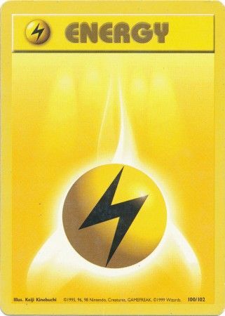 Lightning Energy (100/102) [Base Set Unlimited] | Golgari Games