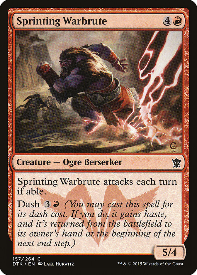 Sprinting Warbrute [Dragons of Tarkir] | Golgari Games