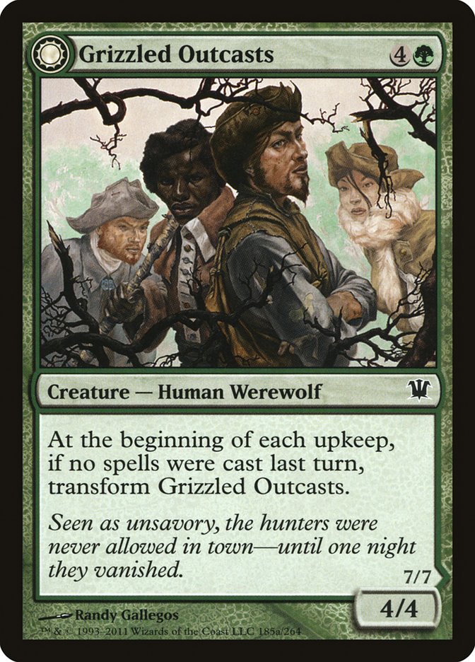 Grizzled Outcasts // Krallenhorde Wantons [Innistrad] | Golgari Games