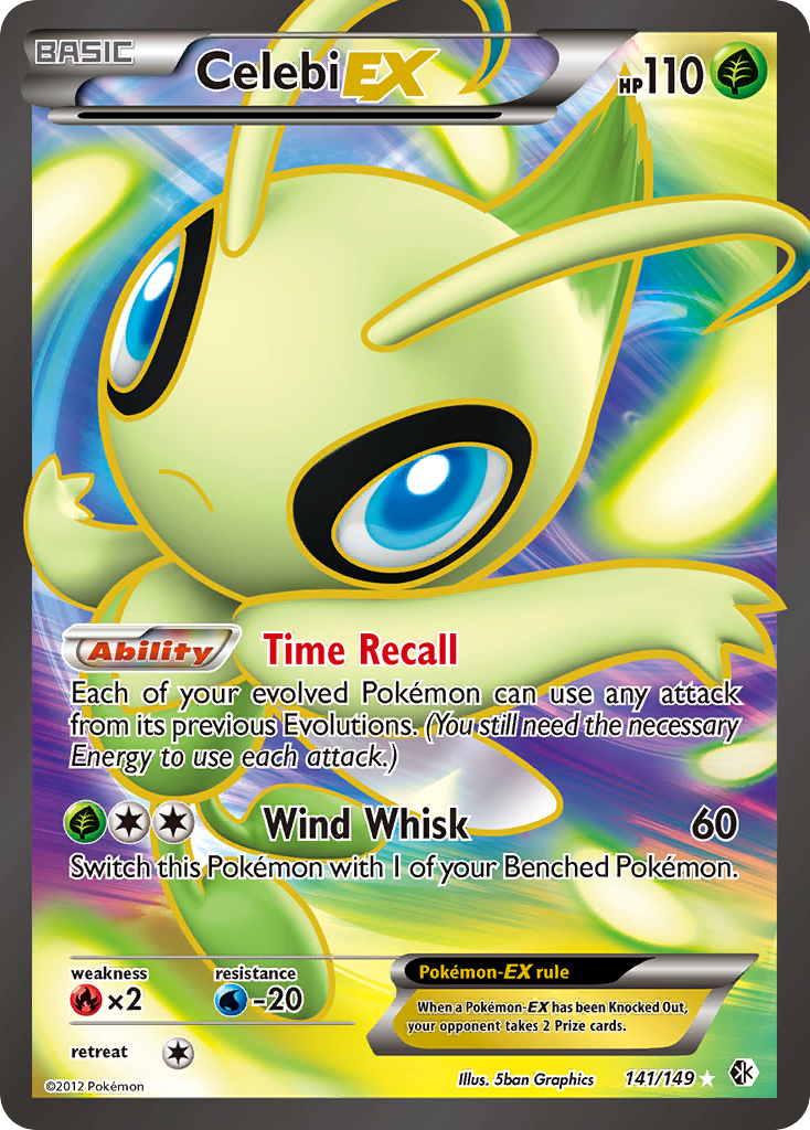 Celebi EX (141/149) [Black & White: Boundaries Crossed] | Golgari Games