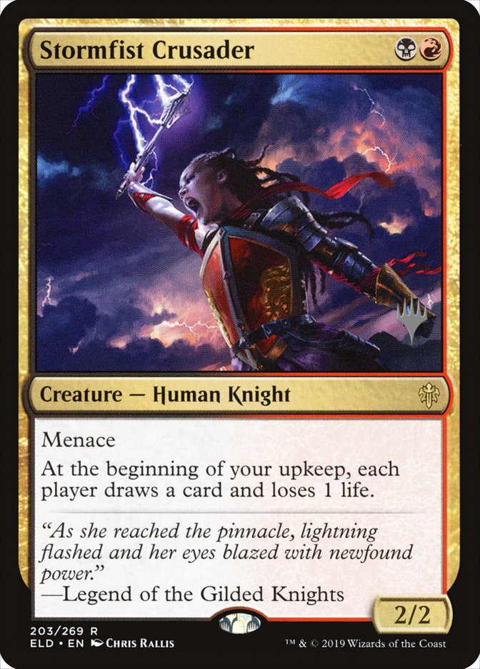 Stormfist Crusader (Promo Pack) [Throne of Eldraine Promos] | Local Legends