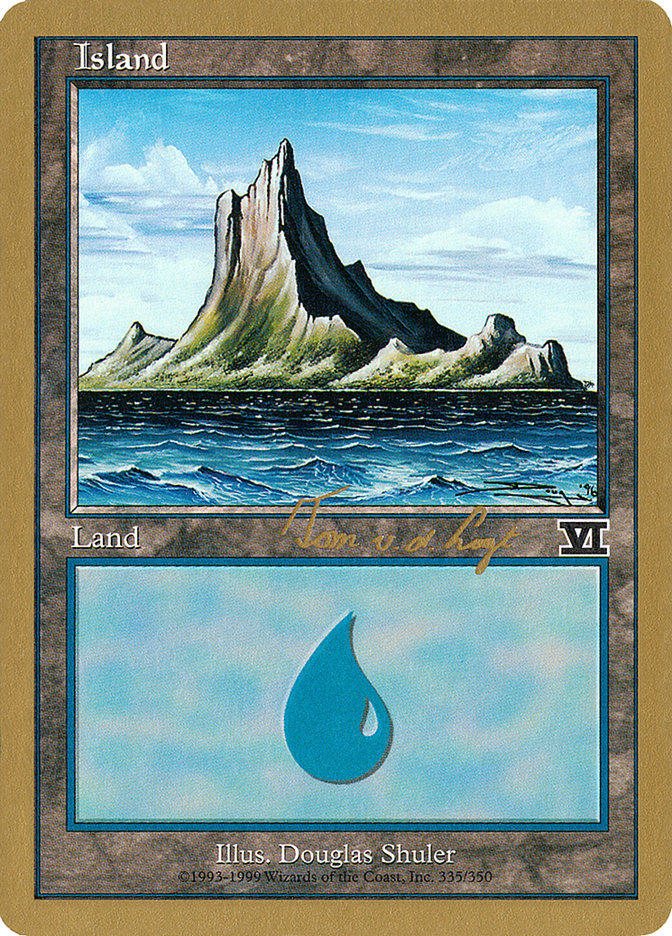 Island (tvdl335) (Tom van de Logt) [World Championship Decks 2000] | Golgari Games