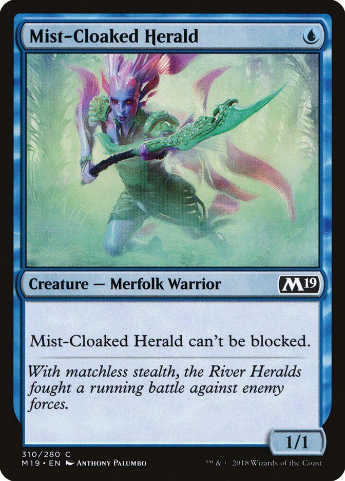 Mist-Cloaked Herald [Core Set 2019] | Local Legends
