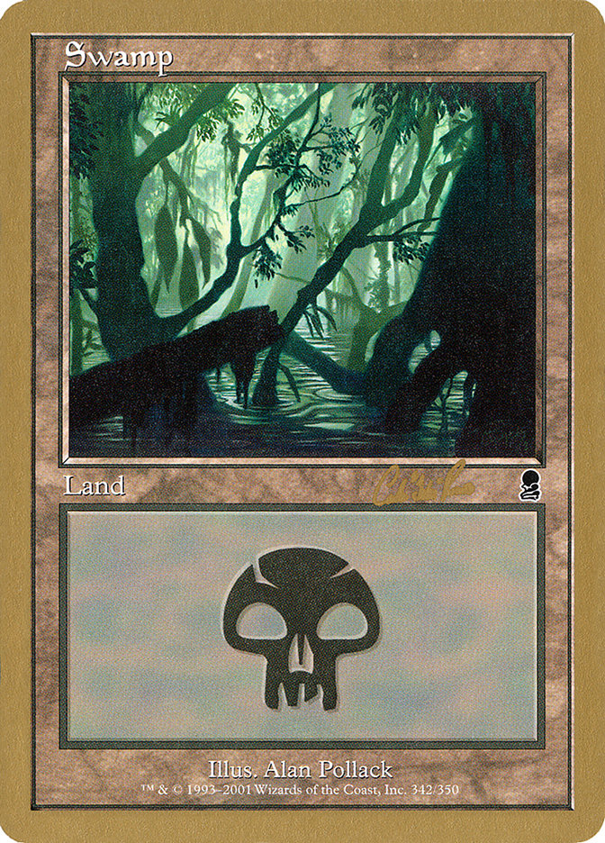 Swamp (cr342) (Carlos Romao) [World Championship Decks 2002] | Golgari Games