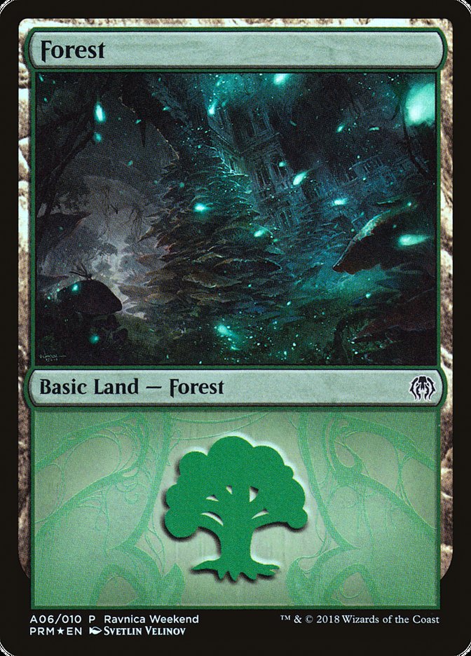 Forest (A06) [Ravnica Allegiance Ravnica Weekend] | Golgari Games