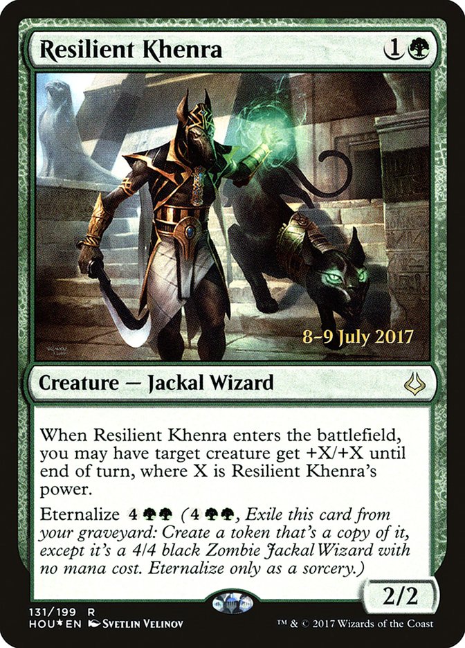 Resilient Khenra [Hour of Devastation Prerelease Promos] | Golgari Games