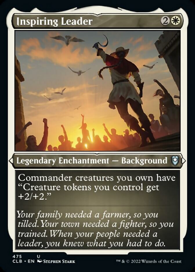 Inspiring Leader (Foil Etched) [Commander Legends: Battle for Baldur's Gate] | Local Legends