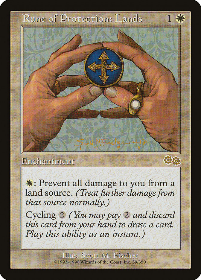 Rune of Protection: Lands [Urza's Saga] | Local Legends