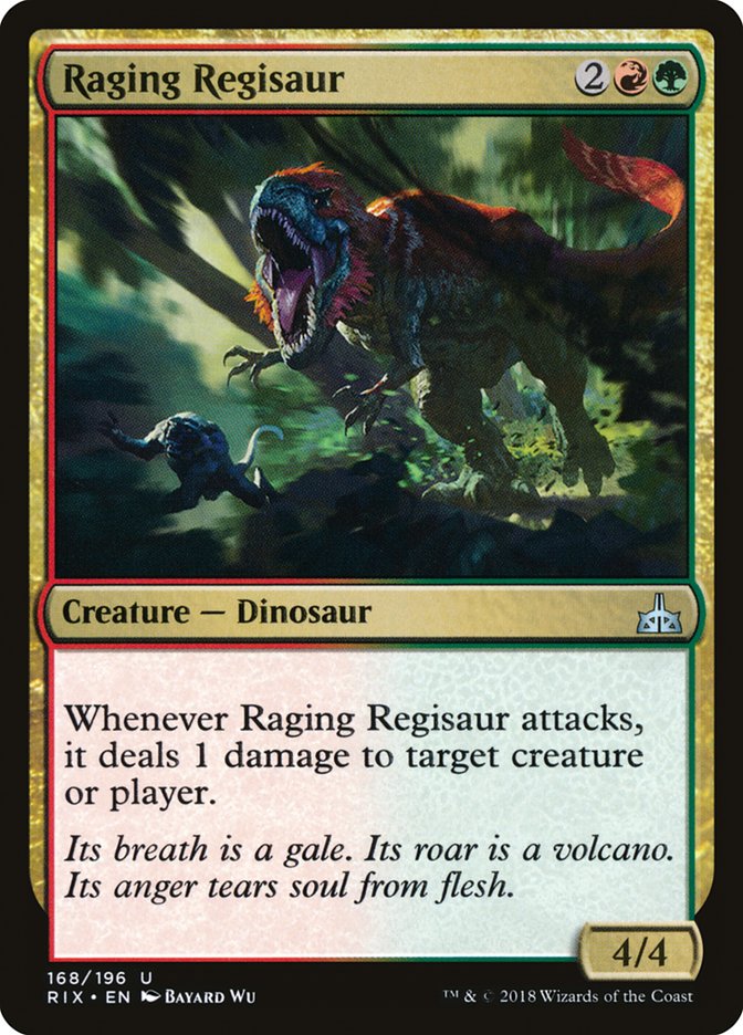 Raging Regisaur [Rivals of Ixalan] | Golgari Games