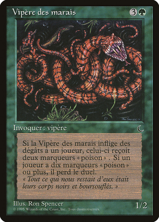 Marsh Viper (French) - "Vipere des marais" [Renaissance] | Golgari Games