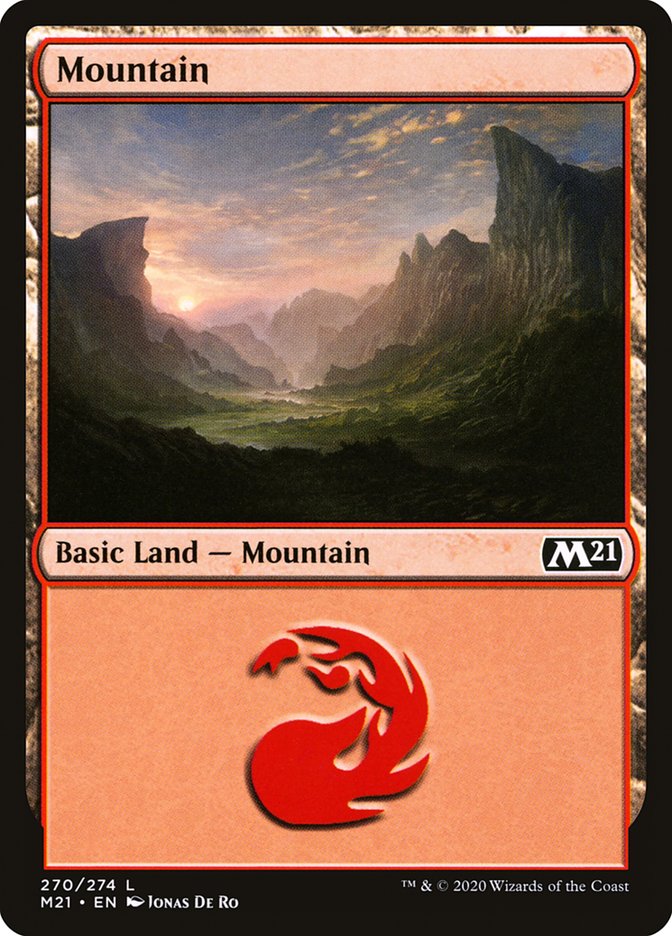 Mountain (270) [Core Set 2021] | Golgari Games