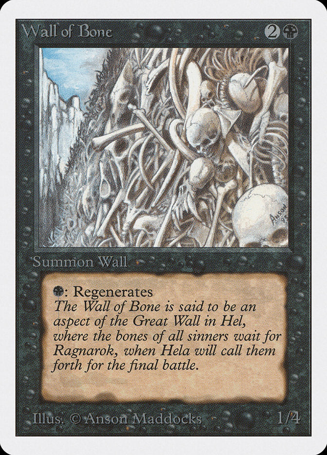 Wall of Bone [Unlimited Edition] | Local Legends