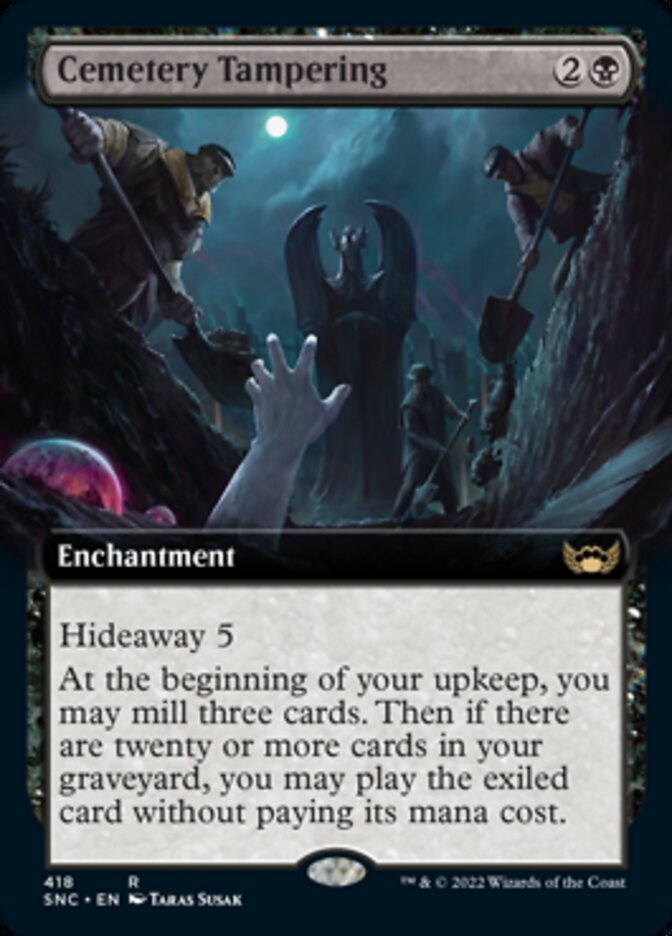 Cemetery Tampering (Extended Art) [Streets of New Capenna] | Local Legends
