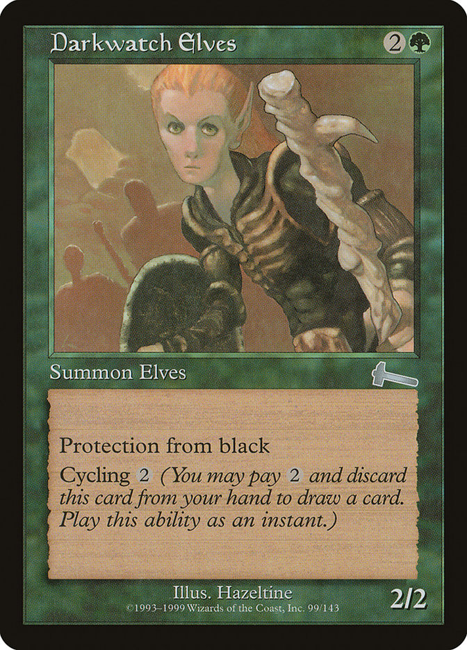 Darkwatch Elves [Urza's Legacy] | Golgari Games