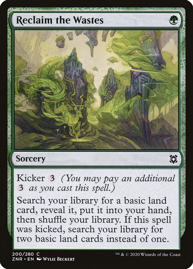 Reclaim the Wastes [Zendikar Rising] | Local Legends