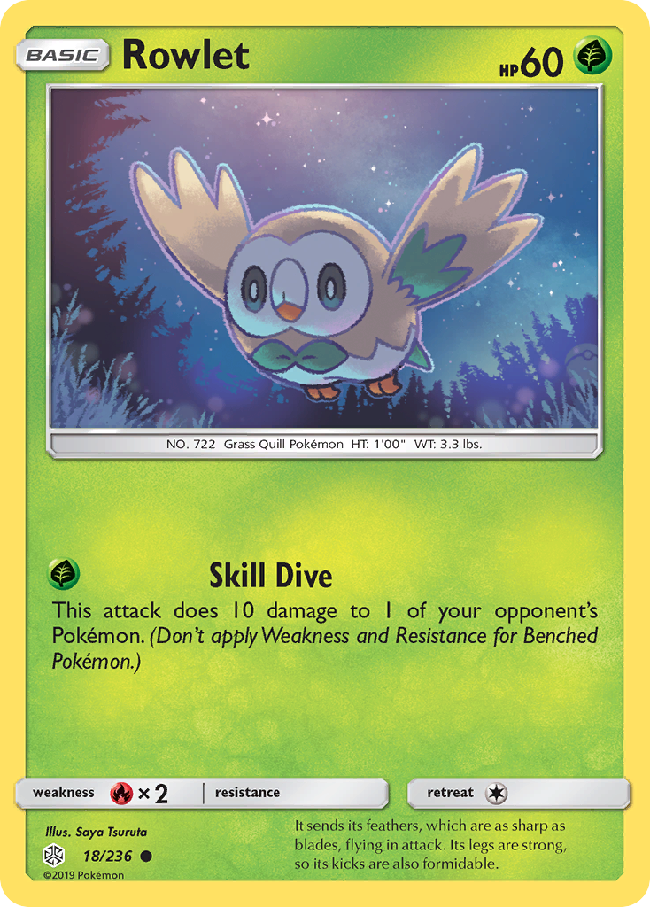 Rowlet (18/236) [Sun & Moon: Cosmic Eclipse] | Golgari Games