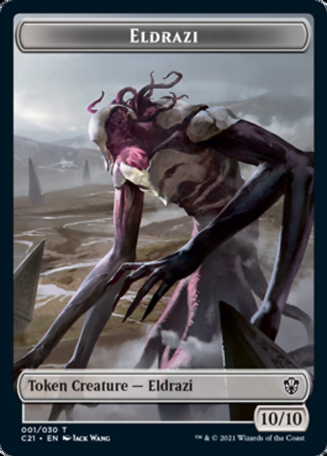 Eldrazi // Champion of Wits Token [Commander 2021 Tokens] | Golgari Games