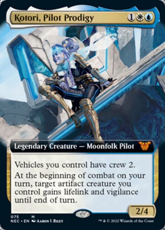 Kotori, Pilot Prodigy (Extended Art) [Kamigawa: Neon Dynasty Commander] | Local Legends