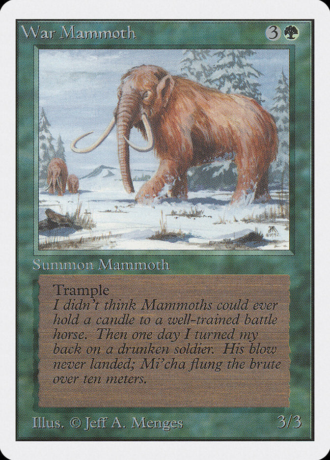 War Mammoth [Unlimited Edition] | Golgari Games