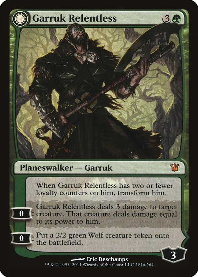 Garruk Relentless // Garruk, the Veil-Cursed [Innistrad] | Golgari Games