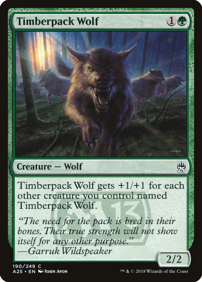 Timberpack Wolf [Masters 25] | Golgari Games