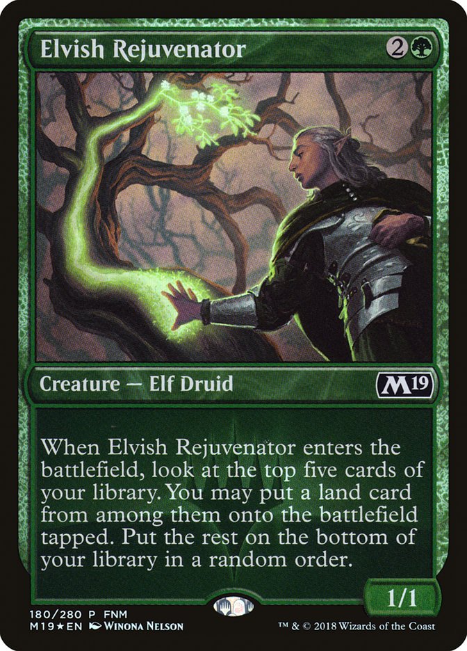 Elvish Rejuvenator (FNM) [Core Set 2019 Promos] | Local Legends