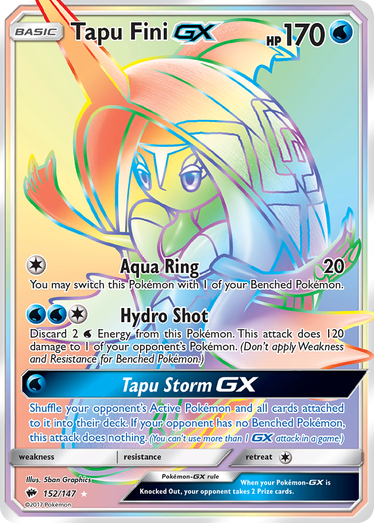 Tapu Fini GX (152/147) [Sun & Moon: Burning Shadows] | Golgari Games