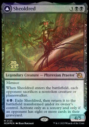 Sheoldred // The True Scriptures [March of the Machine Prerelease Promos] | Golgari Games