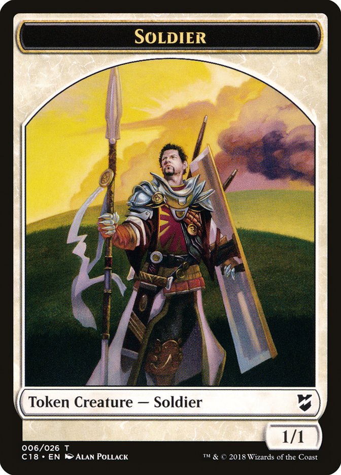 Mask // Soldier Double-sided Token [Commander 2018 Tokens] | Golgari Games