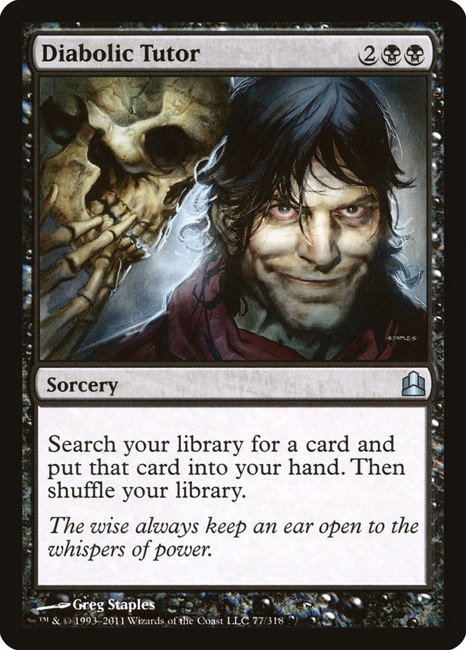 Diabolic Tutor [Commander 2011] | Local Legends