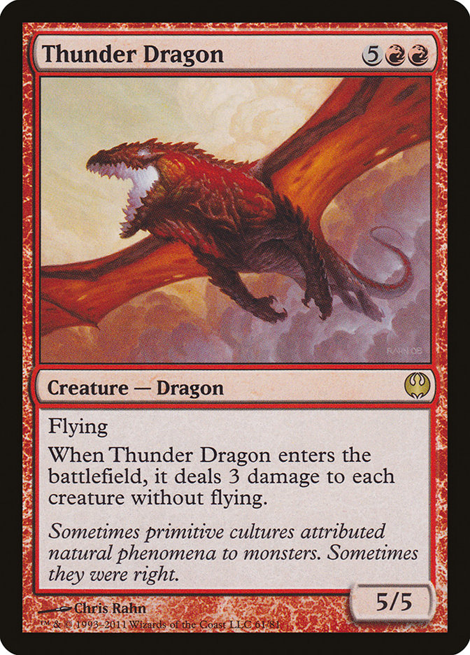 Thunder Dragon [Duel Decks: Knights vs. Dragons] | Local Legends