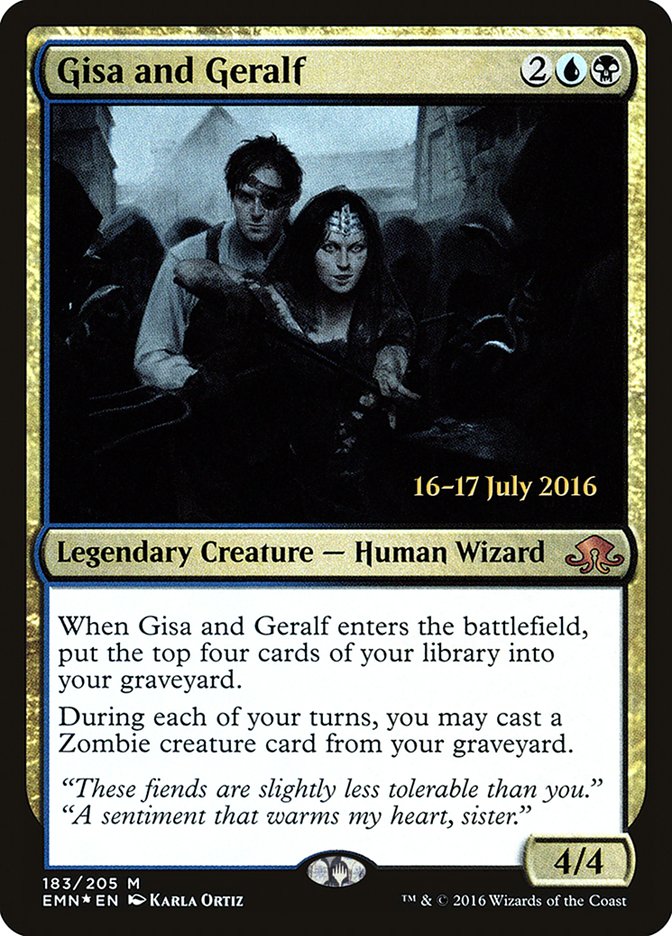 Gisa and Geralf [Eldritch Moon Prerelease Promos] | Golgari Games