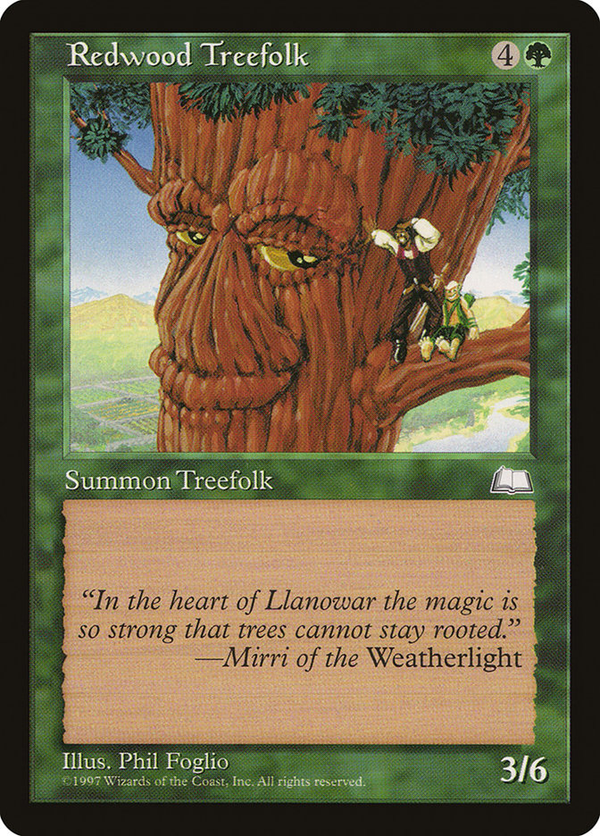 Redwood Treefolk [Weatherlight] | Golgari Games