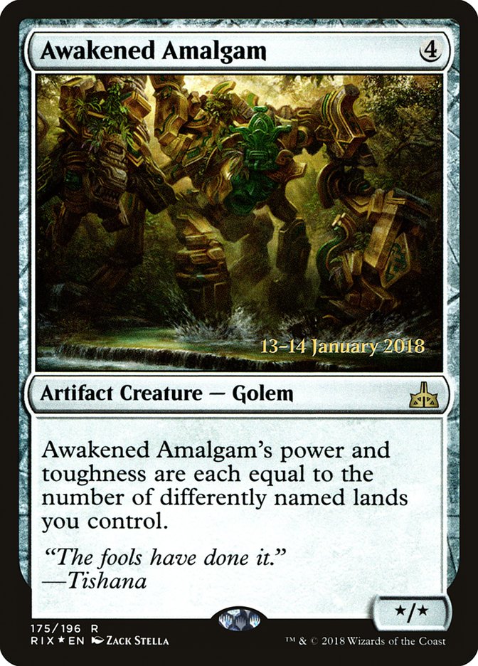 Awakened Amalgam [Rivals of Ixalan Prerelease Promos] | Local Legends