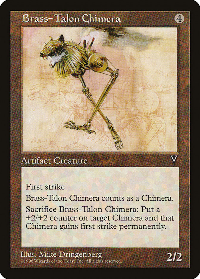 Brass-Talon Chimera [Visions] | Golgari Games