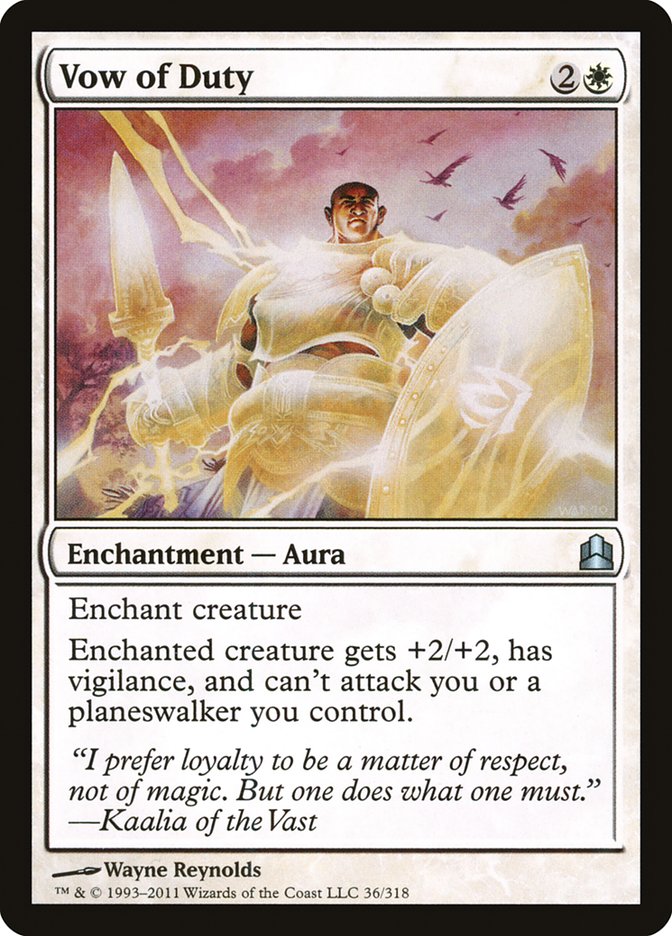 Vow of Duty [Commander 2011] | Local Legends