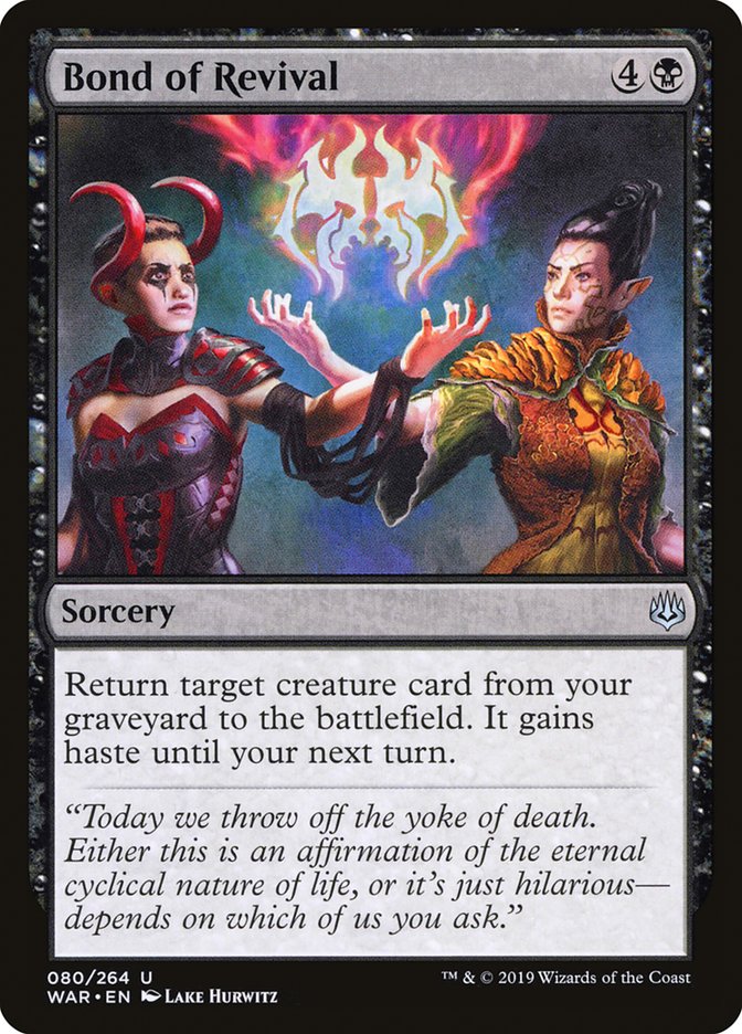 Bond of Revival [War of the Spark] | Local Legends