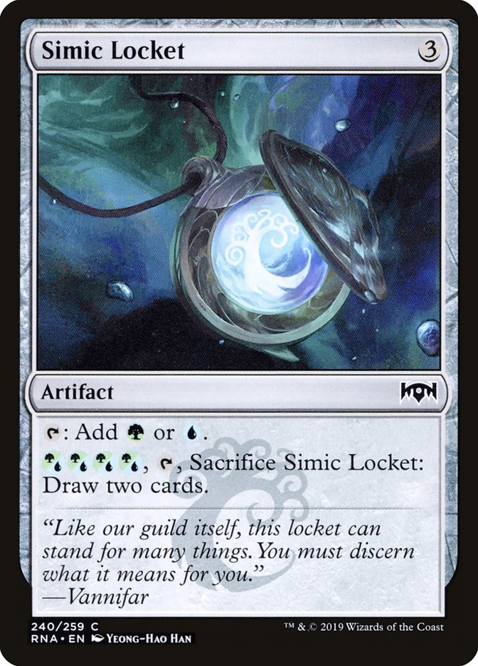 Simic Locket [Ravnica Allegiance] | Golgari Games